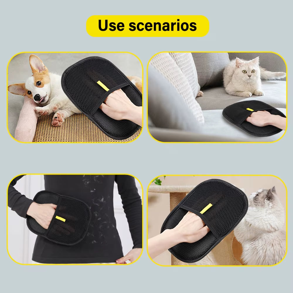 Guante recoge pelo de mascotas Guante depilador estático