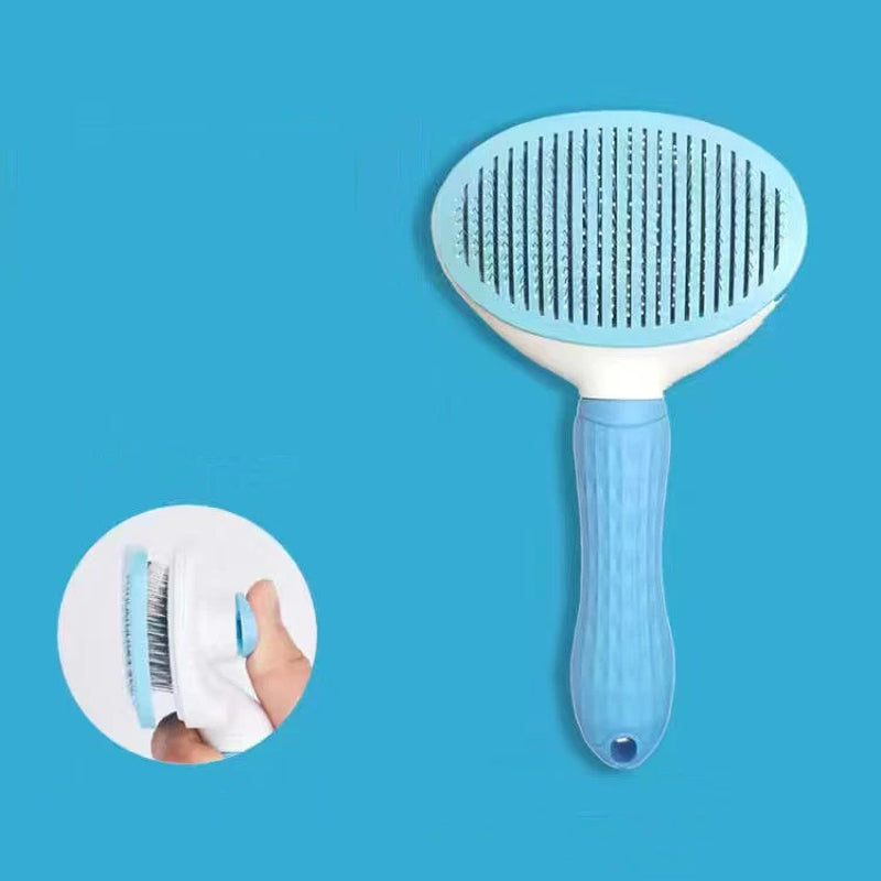 Cepillo Autolimpiable para Perros y Gatos – Elimina el Pelo Fácilmente