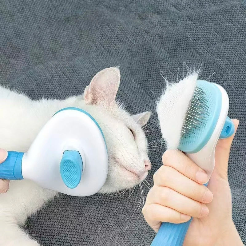 Cepillo Autolimpiable para Perros y Gatos – Elimina el Pelo Fácilmente
