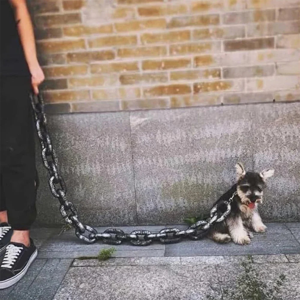 Correa de Cadena de Simulación para Mascotas (1.5 m) – Accesorio Divertido