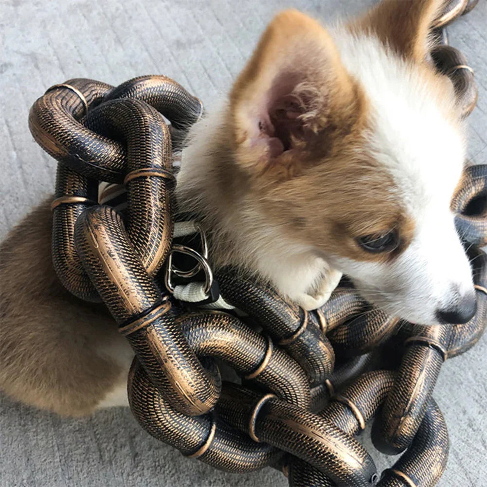 Correa de Cadena de Simulación para Mascotas (1.5 m) – Accesorio Divertido