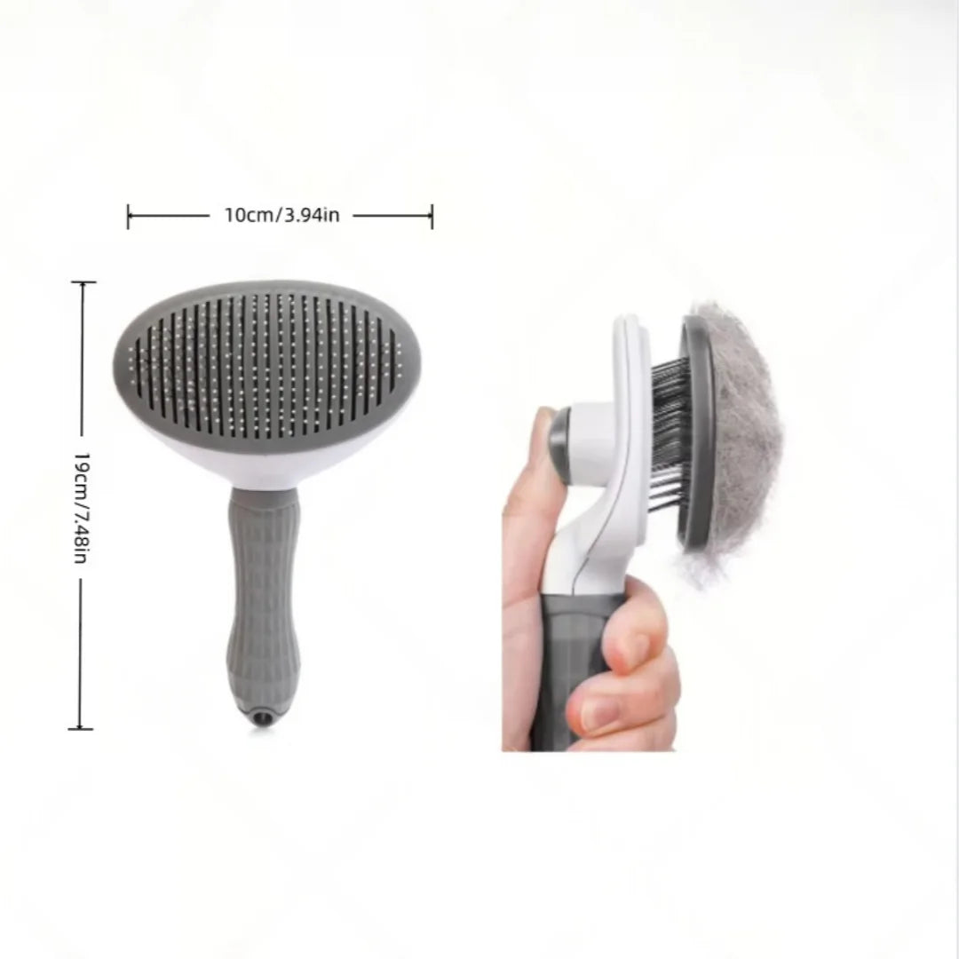 Cepillo Autolimpiable para Perros y Gatos – Elimina el Pelo Fácilmente